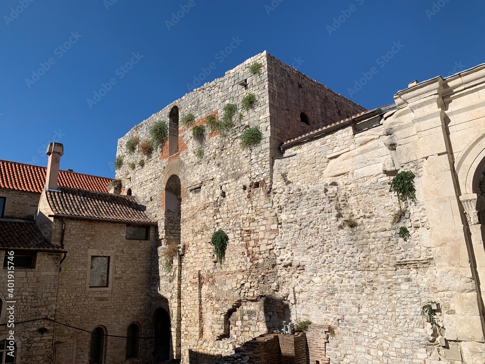 Split Dalmatien Kroatien Adria Mittelmeer - Jupiter Tempel Split Dalmatien Kroatien Adria Mittelmeer - Jupiter Tempel