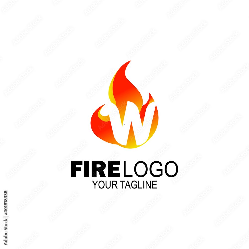 initial Letter W fire logo design. fire company logos, oil companies, mining companies, fire logos, marketing, corporate business logos. icon. vector initial Letter W fire logo design. fire company logos, oil companies, mining companies, fire logos, marketing, corporate business logos. icon. vector