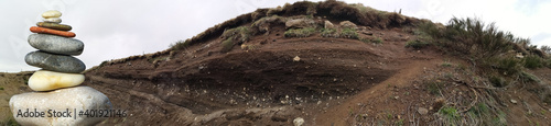 géologie - environs du cratère de saint front en auvergne