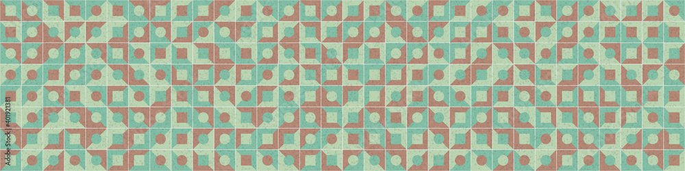 Fototapeta premium Abstract Geometric Pattern generative computational art illustration