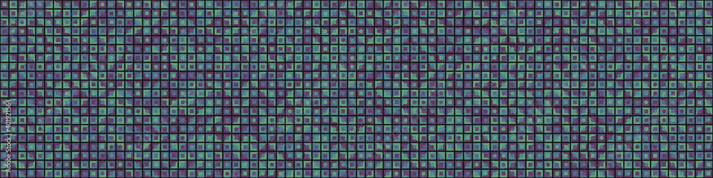 Fototapeta premium Abstract Geometric Pattern generative computational art illustration