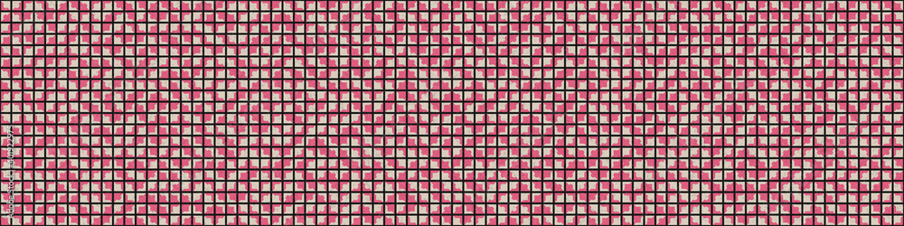 Fototapeta premium Abstract Geometric Pattern generative computational art illustration