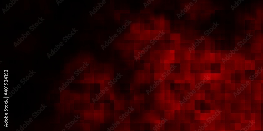 Dark Orange vector template with rectangles.