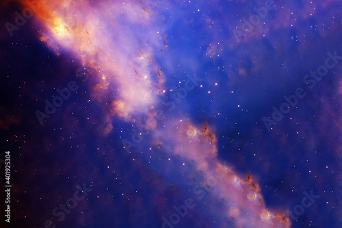 Fototapeta Naklejka Na Ścianę i Meble -  Colored beautiful galaxy. Elements of this image were furnished by NASA.