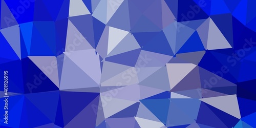 Light blue vector gradient polygon layout.