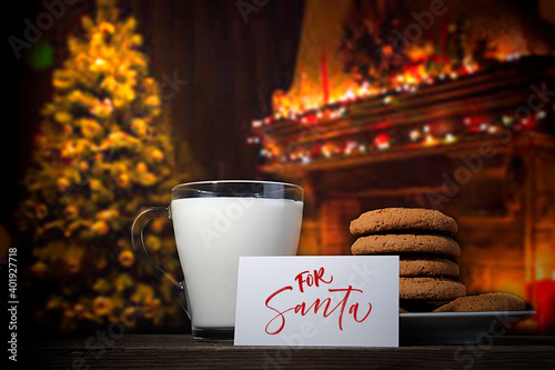 Cookies and milk for Santa