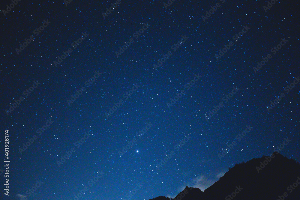 Night starry sky, Milky Way, Oahu, Hawaii Night starry sky, Milky Way, Oahu, Hawaii
