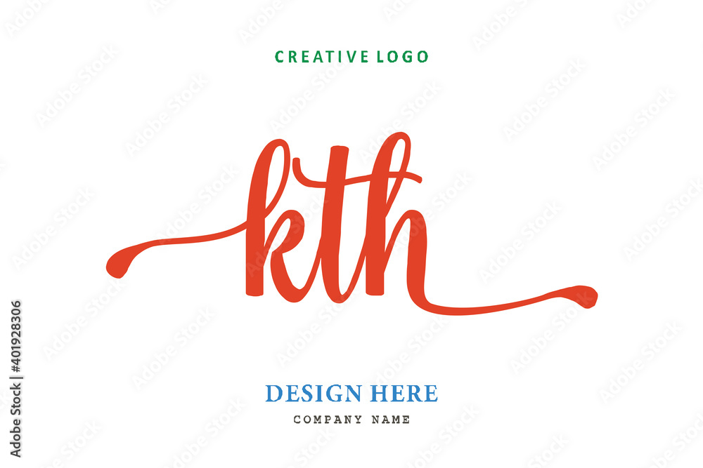 KTH lettering logo is simple, easy to understand and authoritative