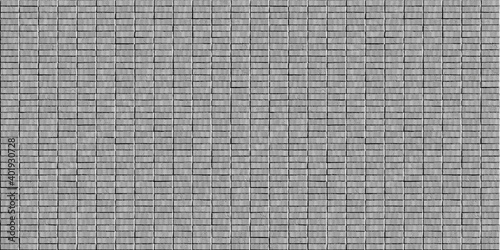 Stack Bond Grey Brick Wall Seamless Pattern Background
