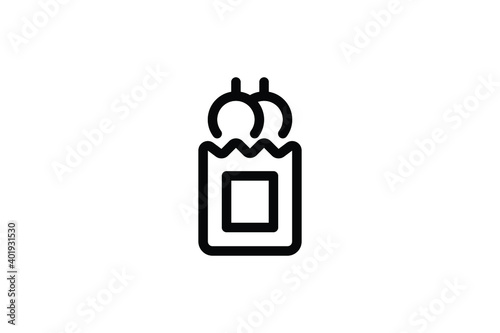 Mall Outline Icon - Bread Bag