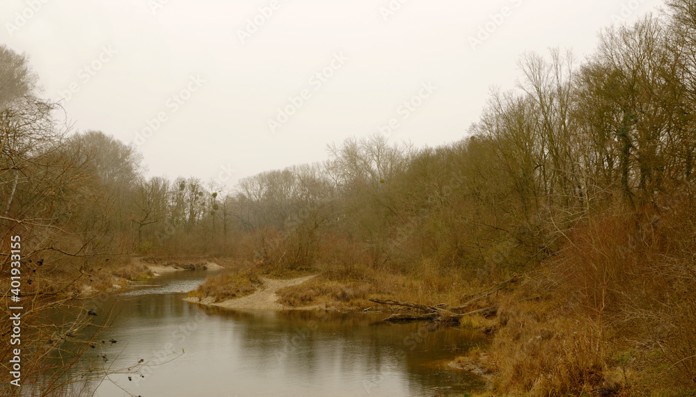 Nationalpark Lobau in Wien im Herbst, Österreich Nationalpark Lobau in Wien im Herbst, Österreich