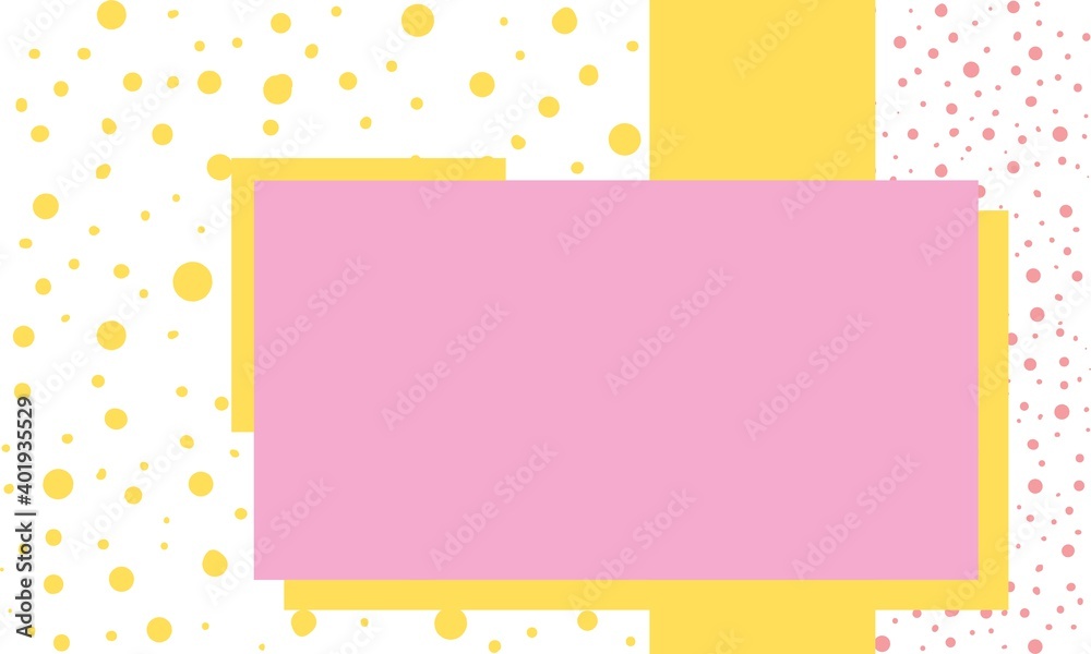 Geometry yellow and pink with dots of portfolio artwork template background Geometry yellow and pink with dots of portfolio artwork template background