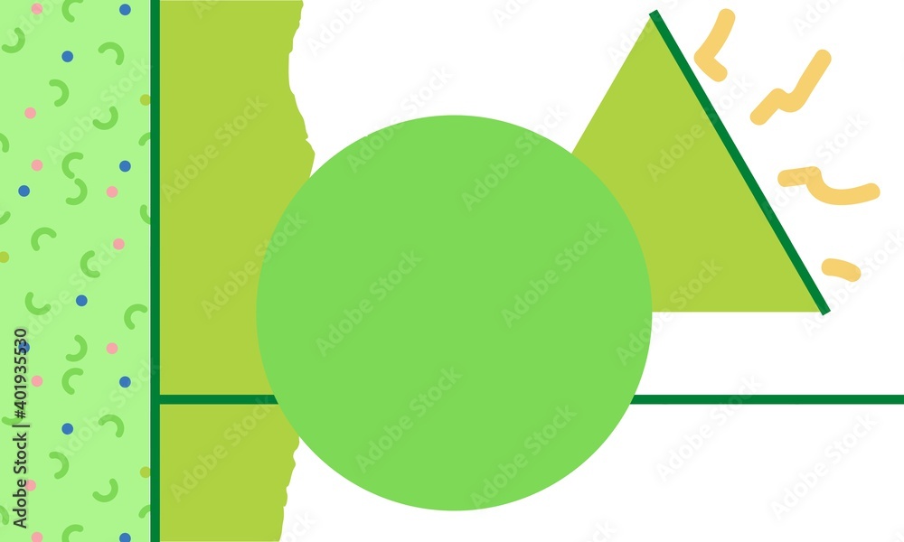 Geometry green of portfolio artwork template background Geometry green of portfolio artwork template background