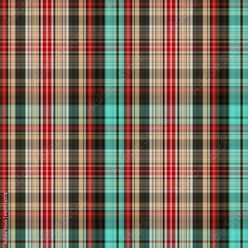 Plaid Seamless Pattern Set. Endless Tartan Background. Endless colorful background. Raster illustration.