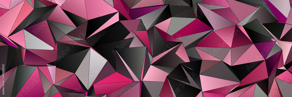 Obraz premium 3d Triangles, abstract background. Design wallpaper.