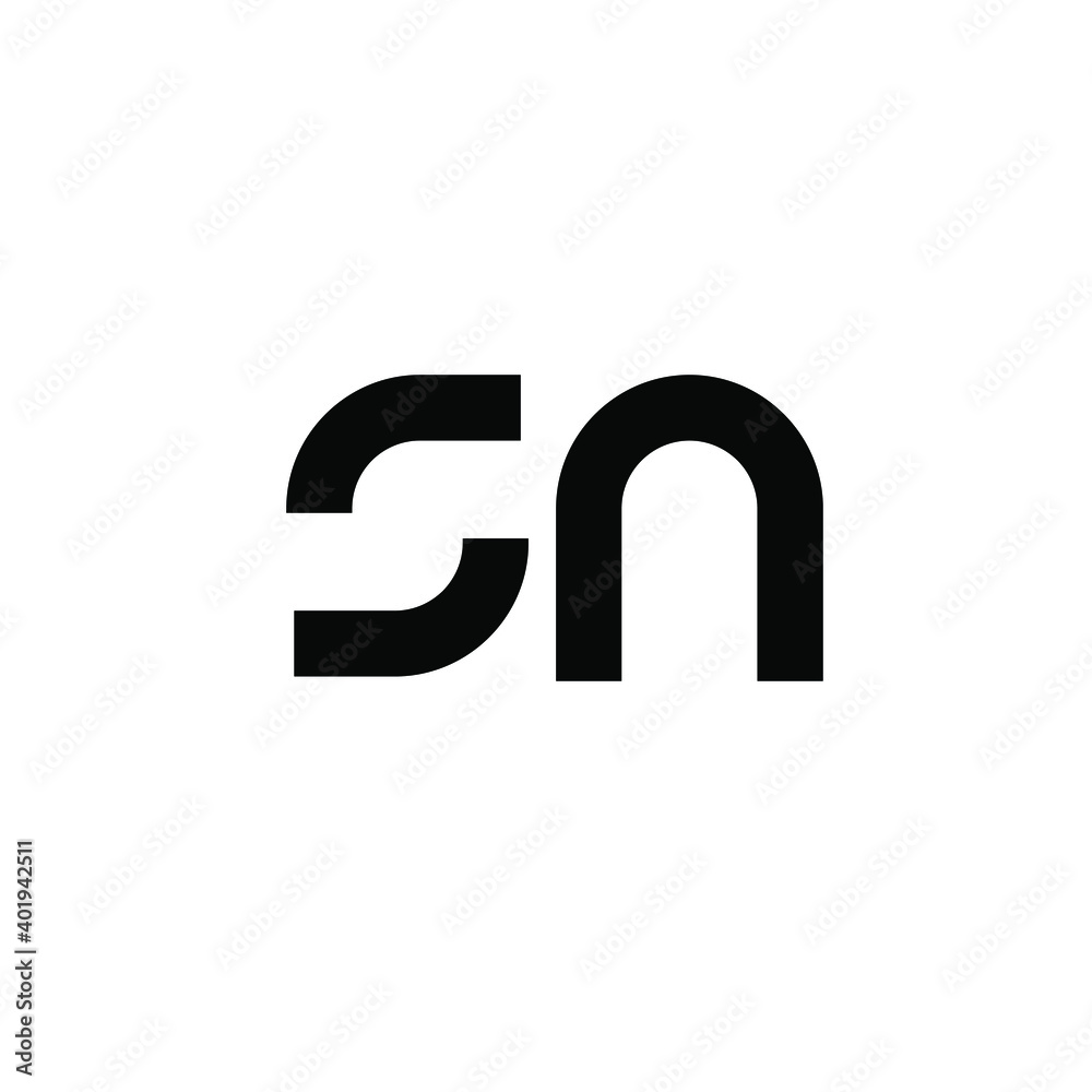 sn minimal logo icon design vector isolated design sn minimal logo icon design vector isolated design