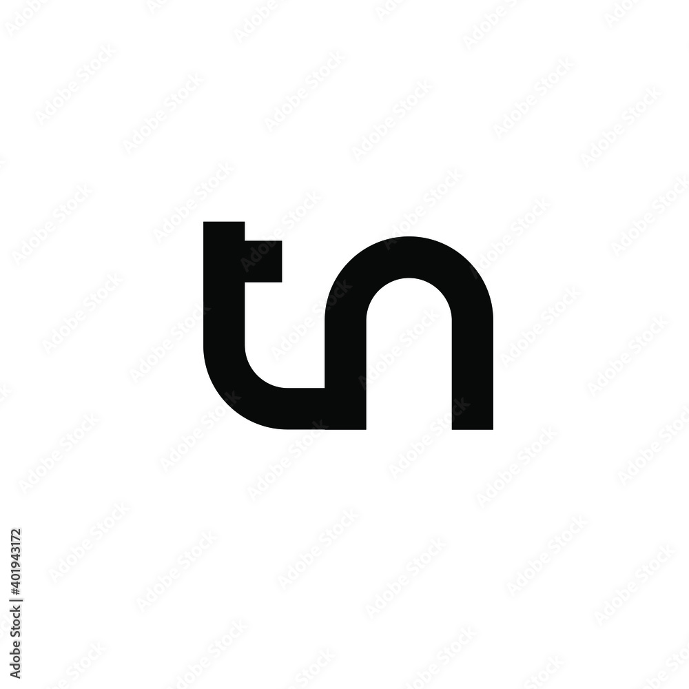 tn minimal logo icon design vector tn minimal logo icon design vector