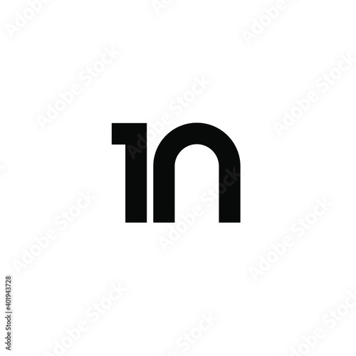 1n n1 initial letter logo vector icon design isolated background