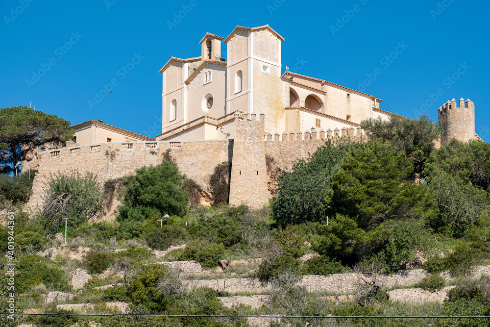 walled enclosure of San Salvador, Arta, Mallorca, Balearic Islands, Spain