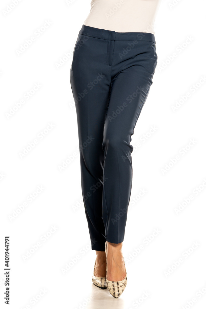 Front view of female formal trousers Front view of female formal trousers