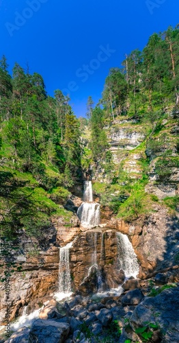 Kuhflucht Wasserfall in der Nähe von Garmisch Partenkirchen in Bayern Deutschland