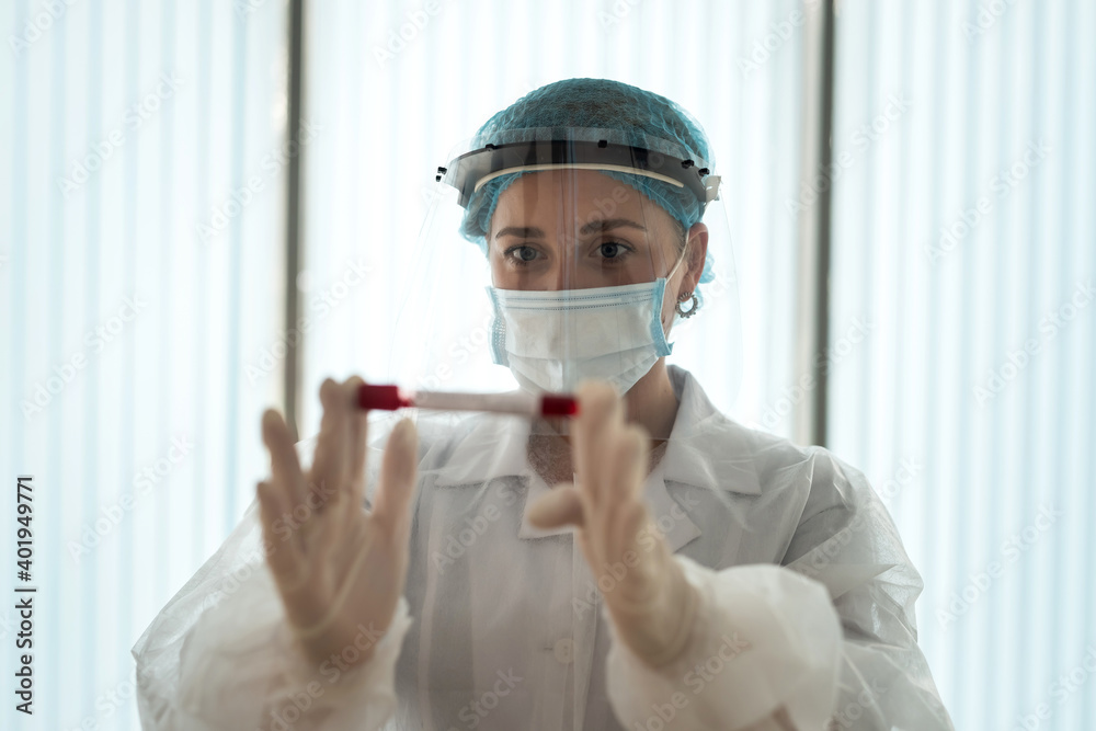 medical worker testing patient?s blood samples for presence of coronavirus medical worker testing patient?s blood samples for presence of coronavirus