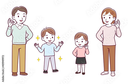 A fun and lively family of four