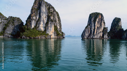 Beautiful landscape Ha Long Bay, Vietnam. Unesco World Most popular place.