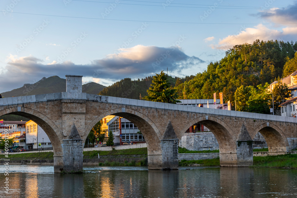 Fototapeta premium bridge over the river