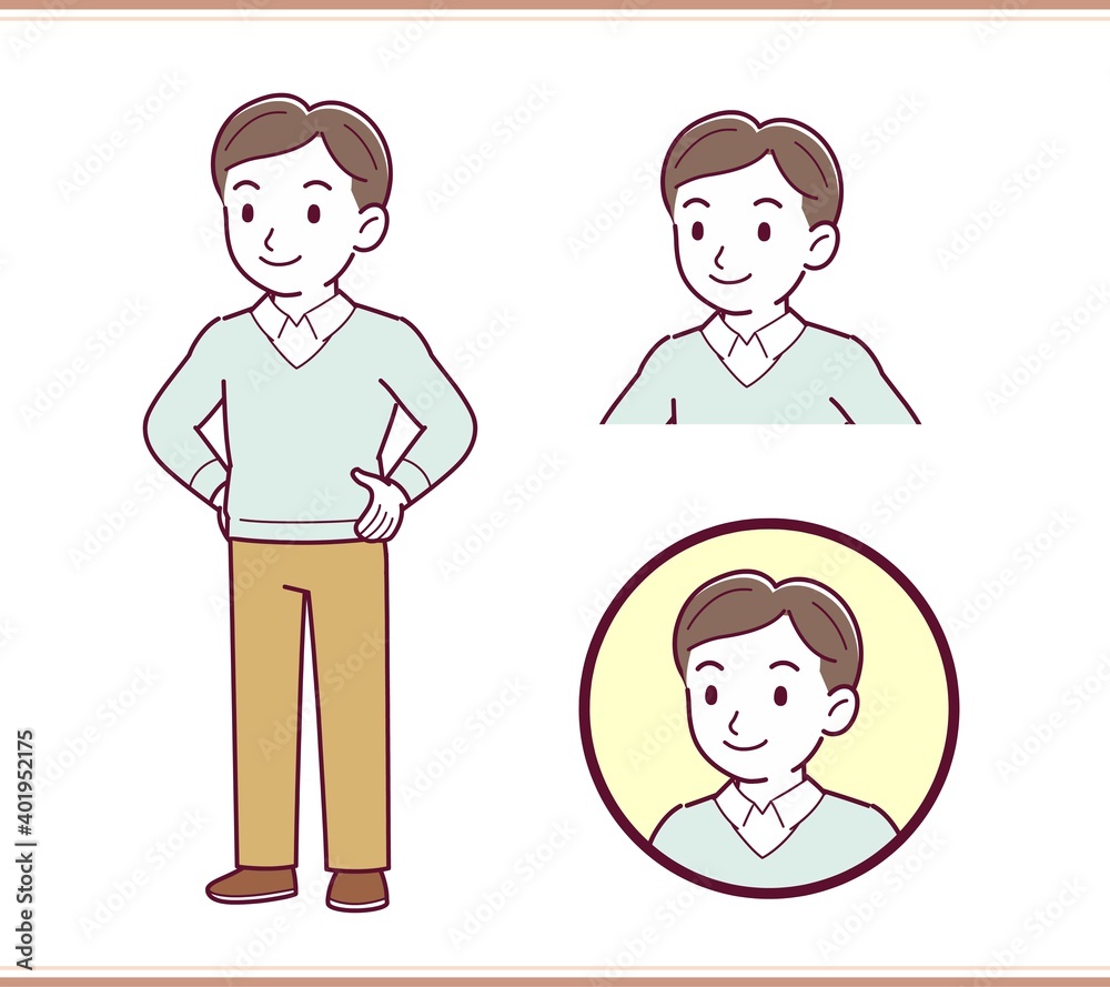 Dad in blue long sleeves Dad in blue long sleeves