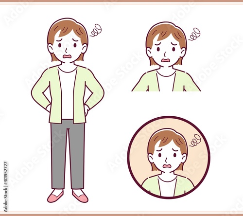 Young woman in a cardigan