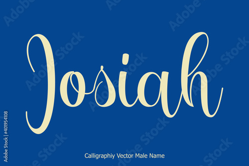  Josiah Male Name in Cursive Typescript Typography Text photo