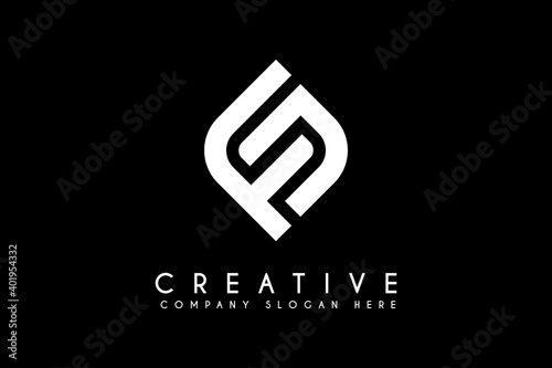 Initial letter FC CF logo design vector illustration. Initial letter FC CF business and technology logos template design element photo