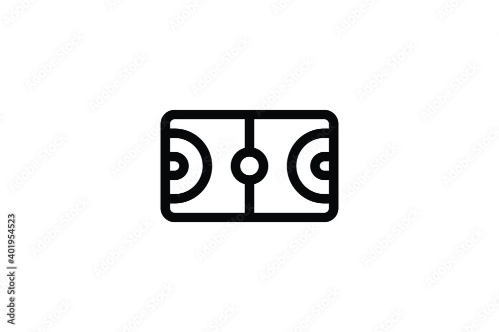 Basketball Outline Icon - Field Basketball Outline Icon - Field