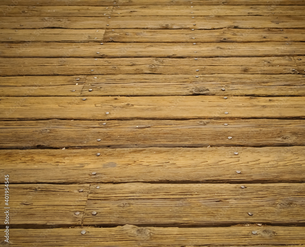 Fototapeta premium Old wood texture. Old wooden path background.