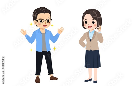 Conversation between a bank clerk and a young man