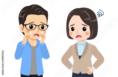 Conversation between a bank clerk and a young man