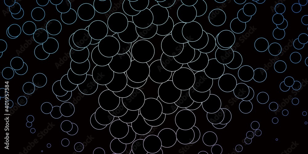 Dark Pink, Blue vector texture with disks. Dark Pink, Blue vector texture with disks.