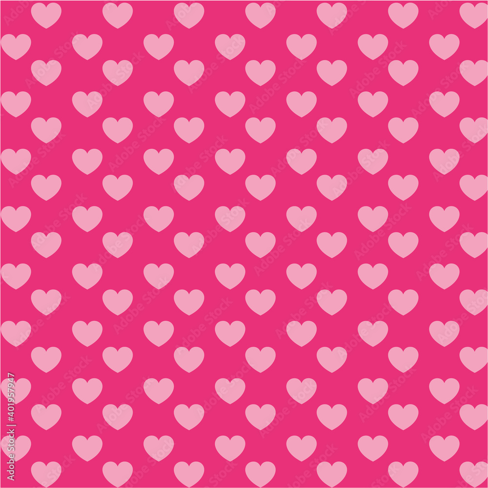 hearts on a pink background