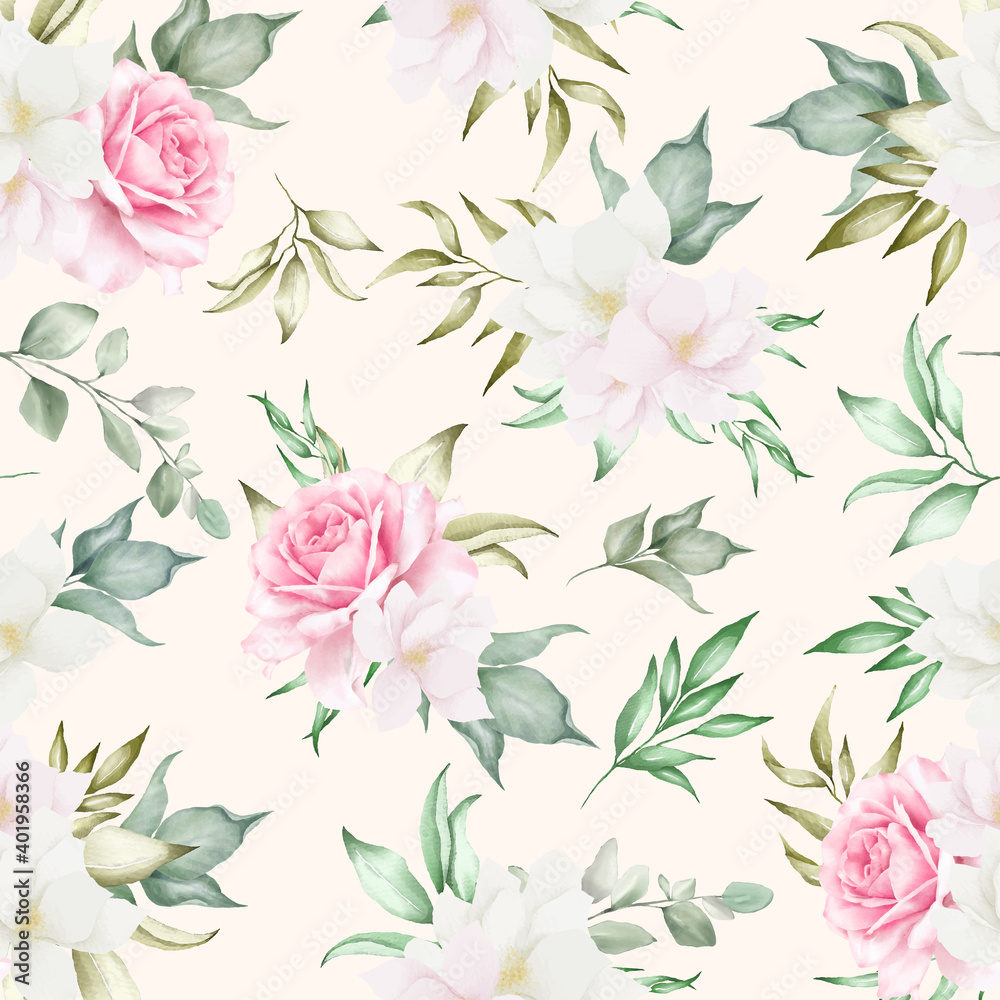 floral seamless patterns template
