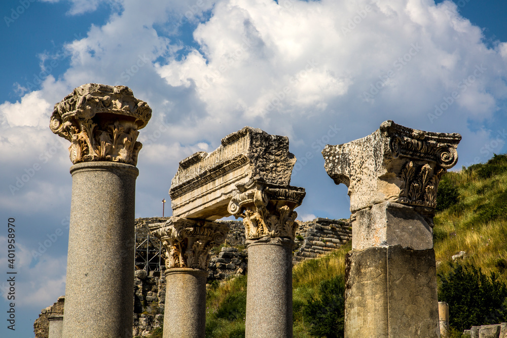 Ephesus was an ancient Greek city located on the western coast of Anatolia, within the borders of the Selcuk district of today's İzmir province.