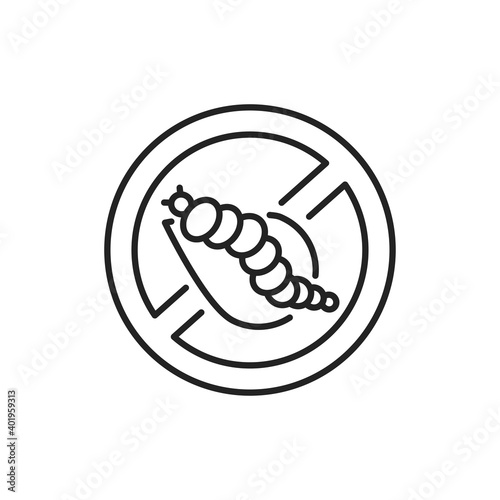 No pests color line icon. Pictogram for web page, mobile app, promo.