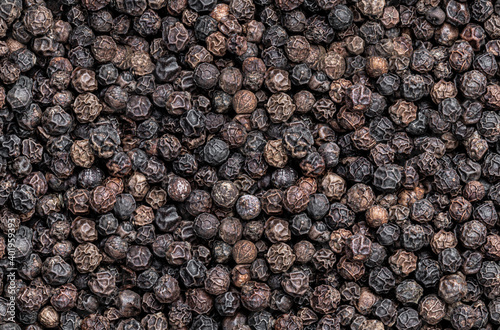 Fototapeta Naklejka Na Ścianę i Meble -  Seamless endless pattern of black pepper corn