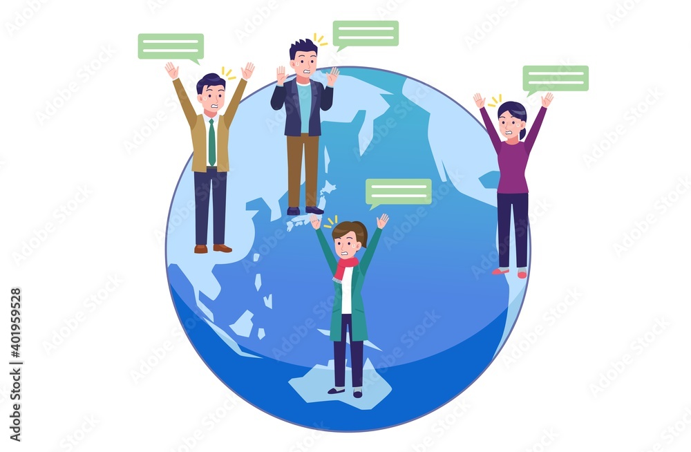 Communicate with people all over the world Communicate with people all over the world
