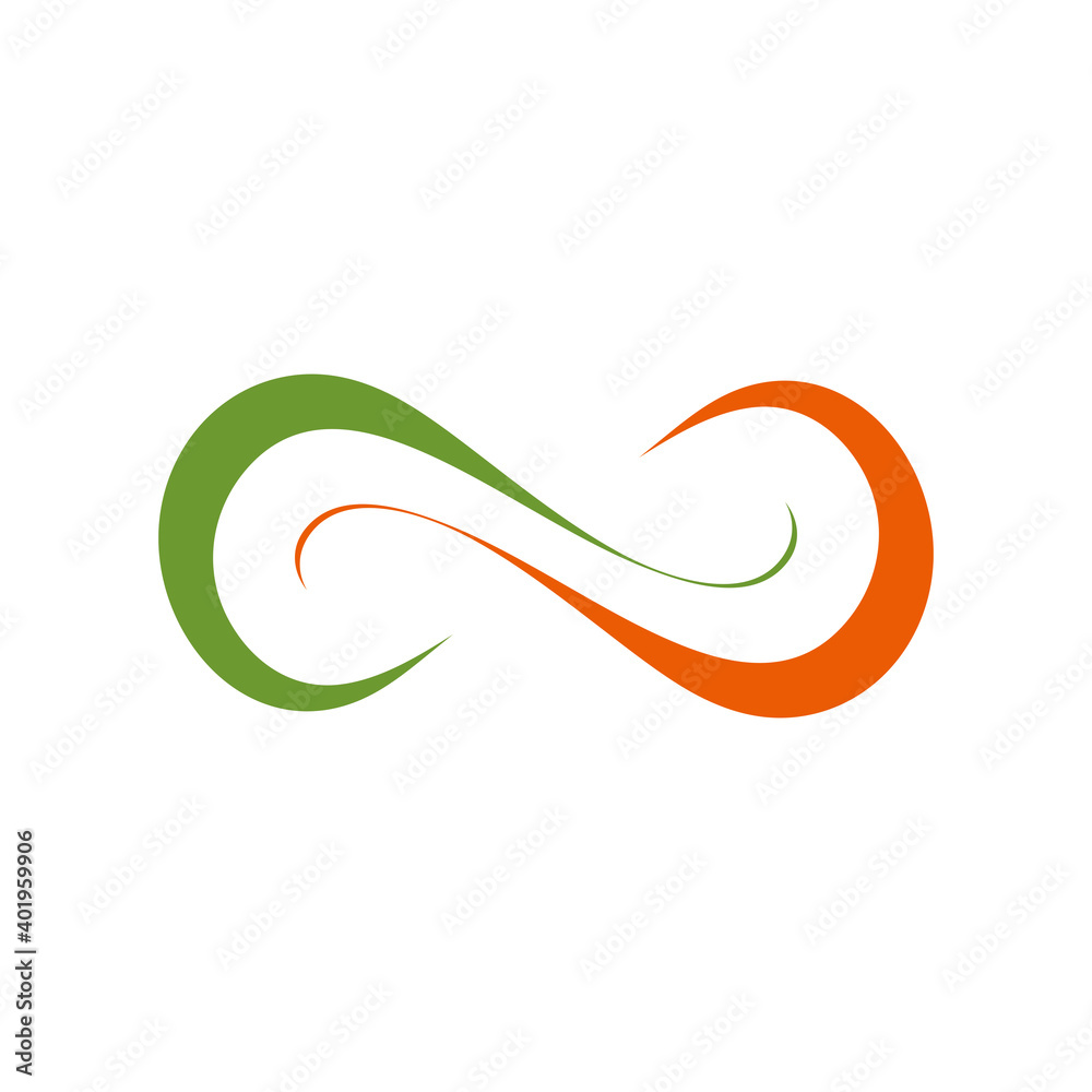 Infinity logo design template vector based Infinity logo design template vector based