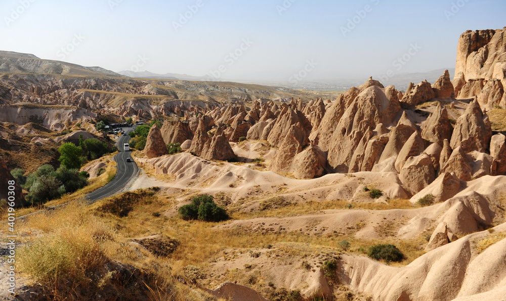 Natural landscape in the middle of Cappadocia Natural landscape in the middle of Cappadocia
