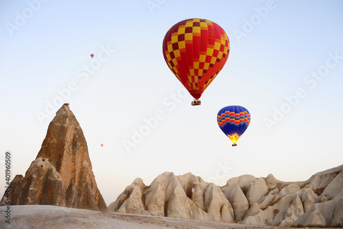 Air baloons in the sky of Cappadocia
