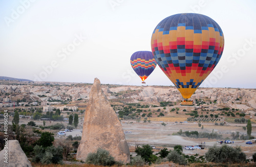 Air baloons in the sky of Cappadocia