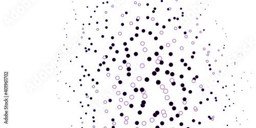 Dark Purple  Pink vector layout with circle shapes.