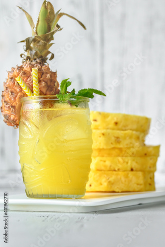 Pineapple cocktail photo